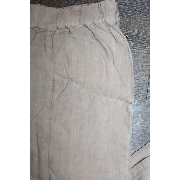 Mate The Label 100% Linen Willow Pants Relaxed Fit Wide Leg Beige S NEW - Picture 6 of 8